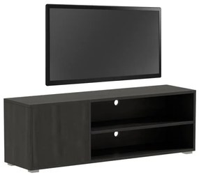 Έπιπλο τηλεόρασης Ellon μελαμίνης μαύρο 120x40x41εκ. 120x40x41 εκ.