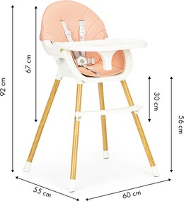 Feeding chair 2 in 1 ECOTOYS