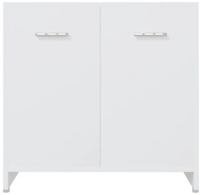 vidaXL Σετ Επίπλων Μπάνιου 4 Τεμαχίων Λευκό από Επεξ. Ξύλο