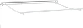 vidaXL Σκελετός Τέντας Γκρι και Λευκό 250 x 200 cm