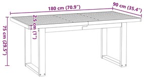 ΤΡΑΠΕΖΑΡΙΑ "NOAIN" ΠΟΔΙΑ ΣΕ ΣΧΗΜΑ U 180X90X75 CM 3328259