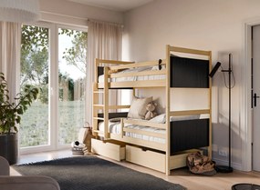 MODERNO 90x200 graphite youth bunk bed Lano Furniture