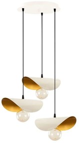 Φωτιστικό Οροφής Sivani 536NTD1145 Φ45x106cm 3xE27 40W White-Gold Opviq