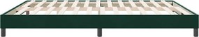 vidaXL Κρεβάτι Boxspring χωρίς Στρώμα Σκούρο Πράσινο 180x210εκ.
