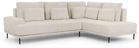 Γωνιακός καναπές Κρεβάτι NICOLE, δρύς λευκό 277x93x200cm-Δεξιά γωνία-BOG4587