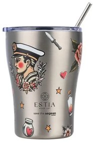 Estia Θερμός - Κούπα Coffee Mug Save the Aegean 350ml Old School Ink 01-31770
