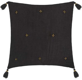 Μαξιλάρι Διακοσμητικό (Με Γέμιση) 07.196210L Grey-Gold 40Χ40 Cotton,Polycotton