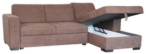 Corner Sofa Vitoria Right Corner Brown 255x154x83 cm