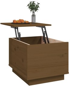 vidaXL Τραπεζάκι Σαλονιού Καφέ Μελί 40x50x35 εκ. Μασίφ Ξύλο Πεύκου