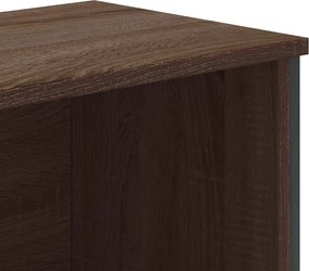 vidaXL Βιβλιοθήκη Καφέ Δρυς 80x31x169 εκ. από Επεξεργασμένο Ξύλο