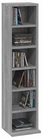 vidaXL Έπιπλο για CD Γκρι Sonoma 21x20x88 εκ. από Επεξεργασμένο Ξύλο