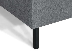 Γωνιακός Καναπές Seattle N100, Γκρι, 268x189x80cm, 87 kg, Πόδια: Μέταλλο | Epipla1.gr