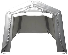 vidaXL Τέντα Αποθήκευσης Γκρι 300 x 750 εκ. Ατσάλινη