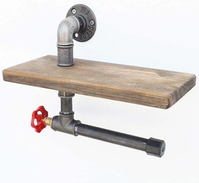 Χαρτοθήκη 792EVL2710 31x14x22cm Multi Hanah Home Ξύλο,Μέταλλο