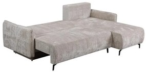 Γωνιακός Καναπές - Κρεβάτι Crown Μπέζ 248x179x81εκ 248x179x81 εκ.