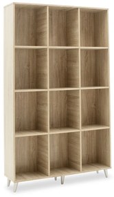 Βιβλιοθήκη FIRENZE pakoworld χρώμα sonoma 107x28,6x178εκ (1 τεμάχια)
