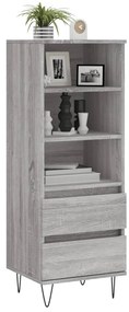 vidaXL Ντουλάπι Γκρι Sonoma 40x36x110 εκ. από Επεξεργασμένο Ξύλο