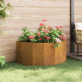 vidaXL Γλάστρα Σκ rusty 120 x 60 x 50 εκ. Ατσάλι Σκληρυθέν στον Αέρα