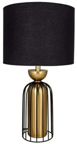 Φωτιστικό Επιτραπέζιο LK23023051 51cm E27 60W Black-Gold Oriana Ferelli®