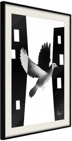 Αφίσα - Caught in Flight - 30x45 - Μαύρο - Με πασπαρτού