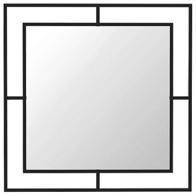 Καθρέφτης τοίχου Callista Megapap χρώμα μαύρο 58,6x2x58,6εκ.
