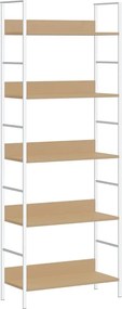 vidaXL Ραφιέρα 5 Επιπέδων Δρυς 60x27,6x158,5 εκ. Επεξεργασμένο Ξύλο