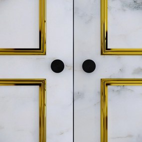 Τριφυλλη Ντουλαπα Λευκο/ΜαυροMARTIN 50x126x200