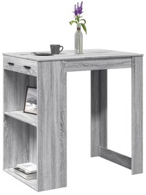 VidaXL Τραπέζι Μπαρ Γκρι Sonoma 102x70x103,5 εκ. Επεξεργ. Ξύλο