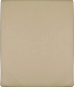 vidaXL Σεντόνι με Λάστιχο Taupe 160x200 εκ. Βαμβακερό Ζέρσεϊ