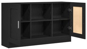vidaXL Μαύρος Ξύλινος Μπουφές 120x30,5x70 εκ. Επεξεργασμένο Ξύλο