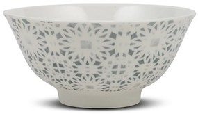 Μπωλ Δημητριακών Πορσελάνινο Maiolica 10-099-104 Φ16cm White-Grey Nava Porcelain