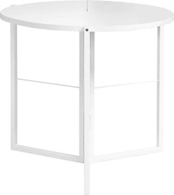 Τραπέζι Talen Πτυσσόμενο σε Λευκό Φ80x74εκ. 80x80x74 εκ.