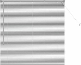 vidaXL Βενετσιάνικες Ρόδες Ασημί 130 x 130 cm Αλουμίνιο