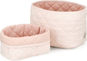 Cam Cam Καπιτονέ καλάθια αποθήκευσης,Classic Stripes Rose