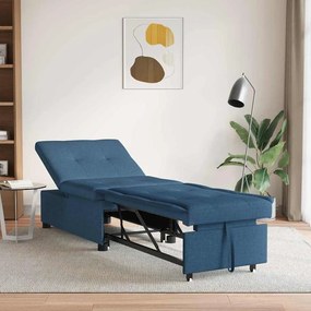 vidaXL Κρεβάτι καναπές Μπλε 194 x 67 x 37 εκ ύφασμα