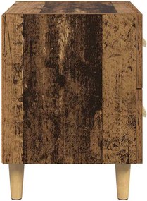vidaXL Ντουλάπι κρεβατιού Παλιό ξύλο 40 x 35 x 47.5cm