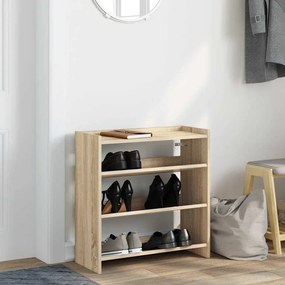 Ράφι παπουτσιών  Sonoma Oak 60x25x62 cm Κατασκευασμένο ξύλο 859889