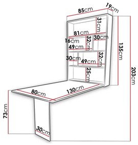 Τραπέζι Hartford 428, Σκυρόδεμα, Μαύρο, 73x80x130cm, 39 kg, Πλαστικοποιημένη μοριοσανίδα | Epipla1.gr