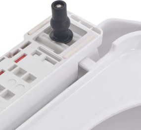 vidaXL Κάλυμμα Λεκάνης με Soft Close &amp; Quick Release Λευκό