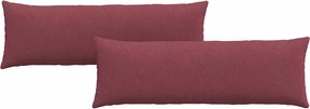 vidaXL Μαξιλάρι Καναπέ 2 pcs ύφασμα Κόκκινο 120 x 40 cm