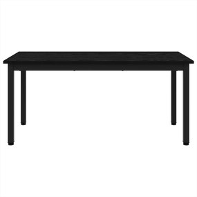 vidaXL Τραπεζάκι σαλονιού Μαύρη Οξυά 100 x 50 x 45 cm