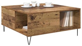 vidaXL Τραπεζάκι σαλονιού Παλαιό ξύλο 80 x 80 x 36.5 εκ