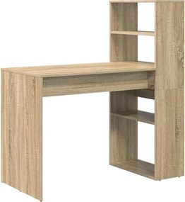 vidaXL Γραφείο Δρύς Sonoma 113 x 54 x 120 εκ. Επεξεργασμένο ξύλο