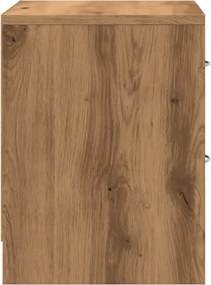 vidaXL Κομοδίνα 2 τεμ. Αρτισιανή Δρυς 40x30x40 εκ. από Επεξεργ. Ξύλο