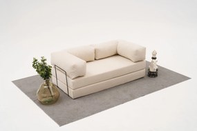 Τριθέσιος Καναπές Comfort - Χρώμα Cream - 190x95x75εκ