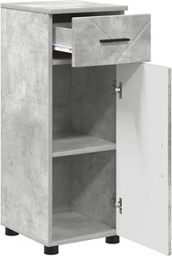 vidaXL Ντουλάπι Μπάνιου Σκυρόδεμα Γκρι 30 x 35 x 80 εκ