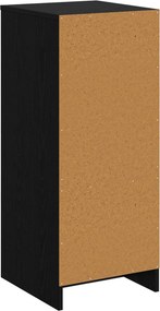 vidaXL Ντουλάπι Μπάνιου Μαύρη Δρυς 35 x 36,5 x 85 εκ.