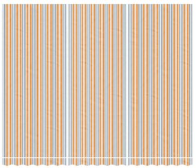 vidaXL Τεντόπανο Ανταλλακτικό Ριγέ Πολύχρωμο 4,5x3,5 μ.