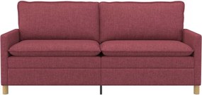 vidaXL Καναπές Κόκκινο 196 x 81 x 87,5 εκ. Ύφασμα