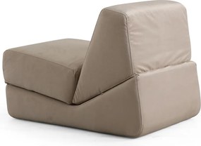 1-Seat Sofa-Bed Origami Convertable - Shiny Cream Shiny Cream